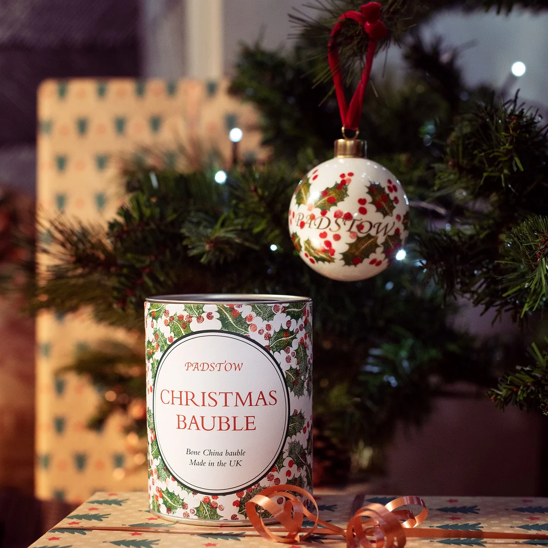 Holly Christmas Bauble - Individually Boxed - Image 3